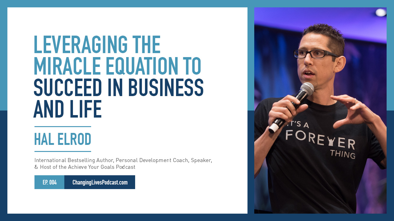 Open blog post titled 'Leveraging The Miracle Equation to Succeed in Business and Life with Hal Elrod'